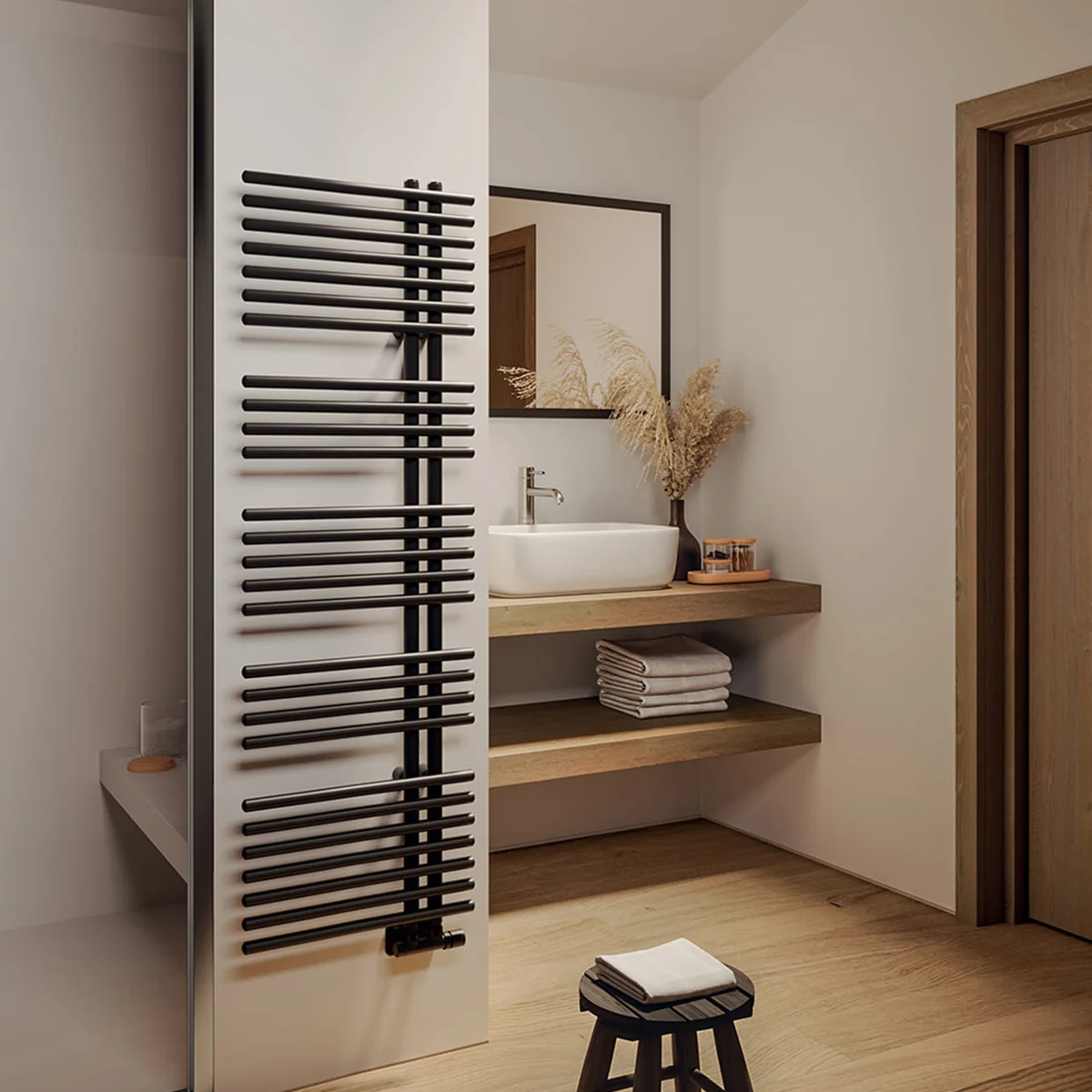 Irsap Funcky_S Steel towel radiator 1455x500 mm Black