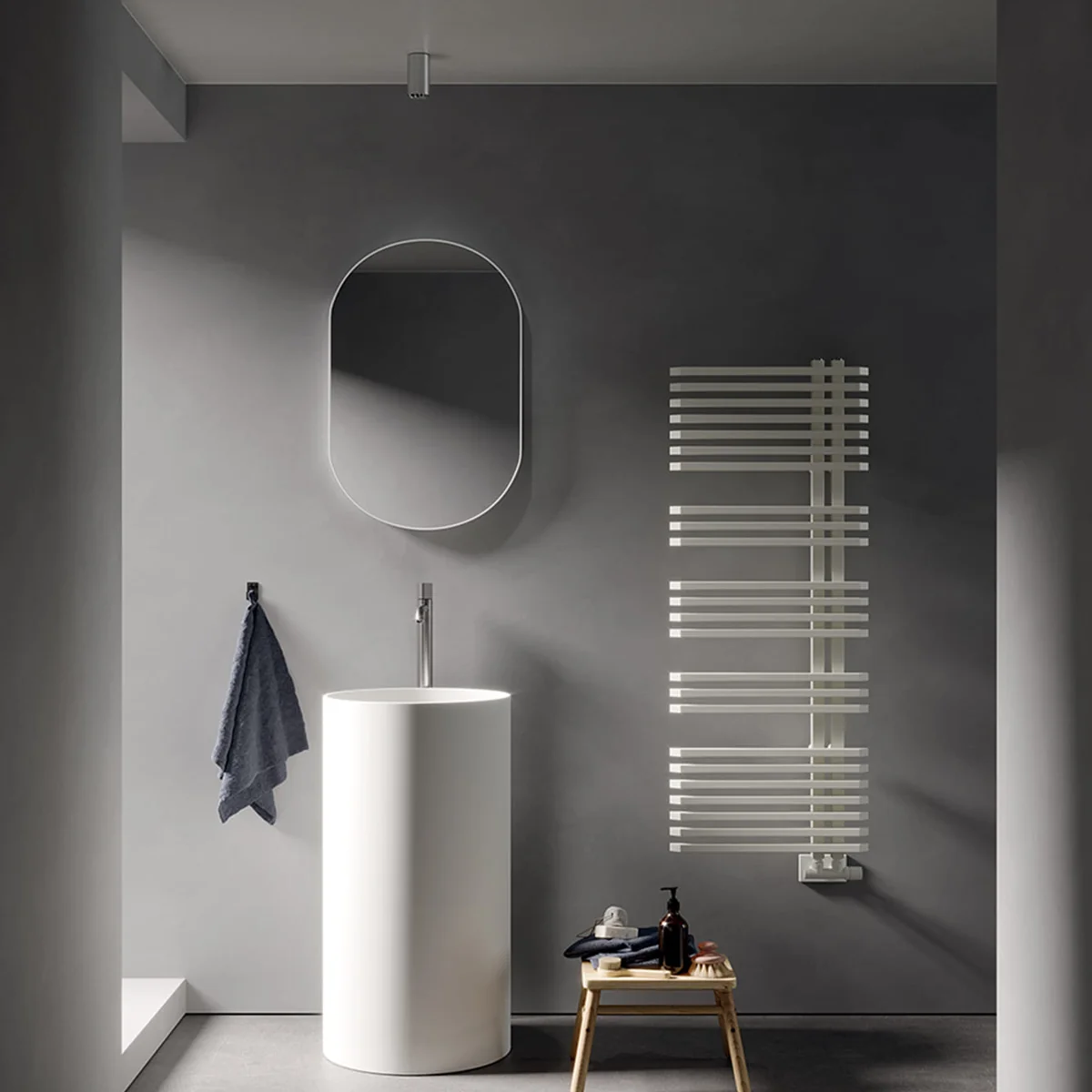 Irsap Jazz_S Steel towel radiator 1260x500 mm Matt white