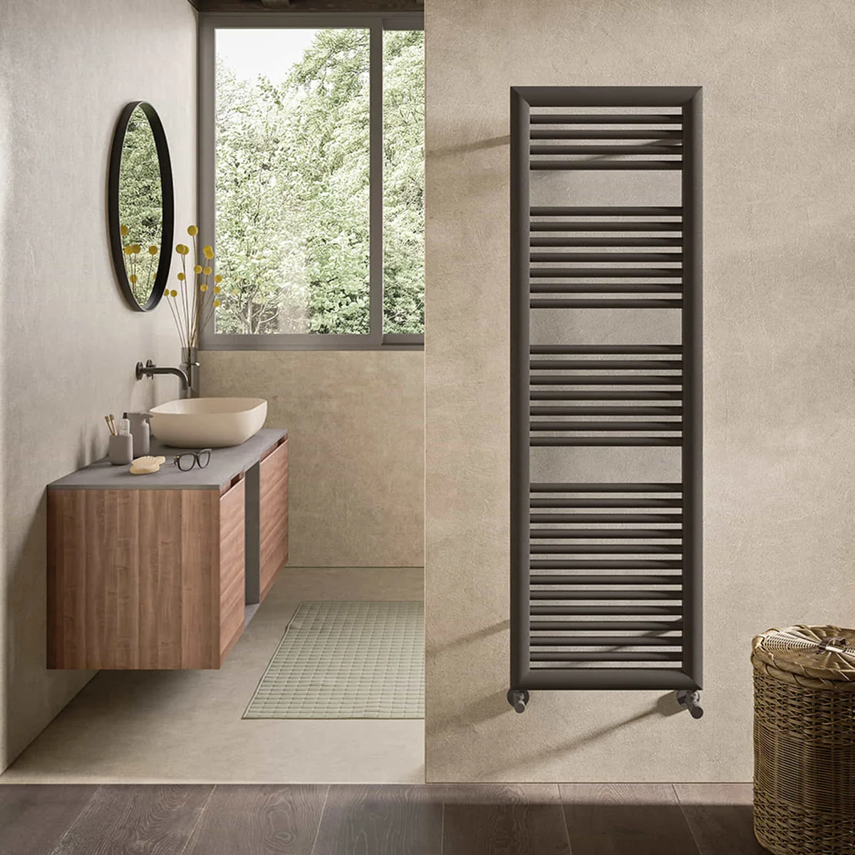 Irsap Novo Cult Steel towel radiator 1567x500 mm Tobacco brown