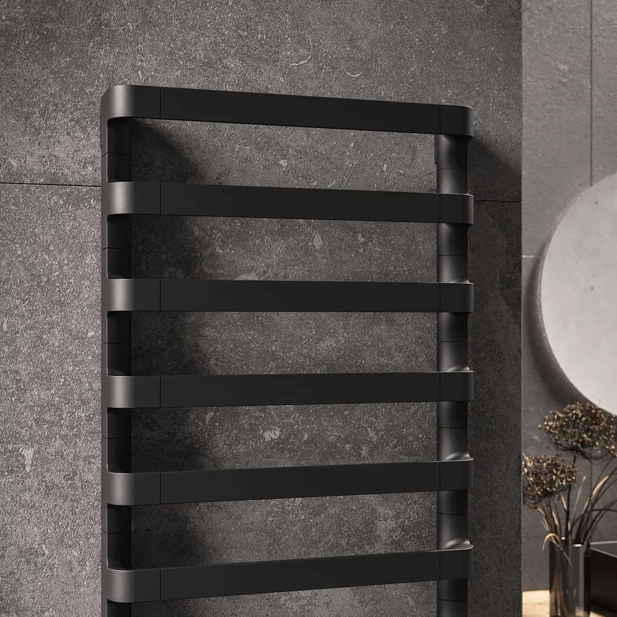 Irsap Step_B Steel towel radiator 1240x600 mm Satin black