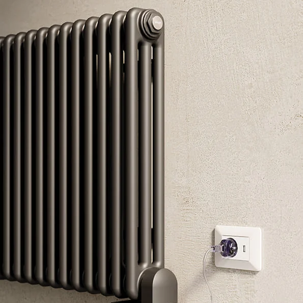 Irsap Tesi Electric Steel radiator 653x870 mm Matt anthracite grey