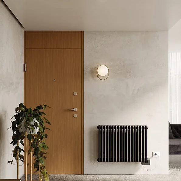Irsap Tesi Electric Steel radiator 653x870 mm Matt anthracite grey