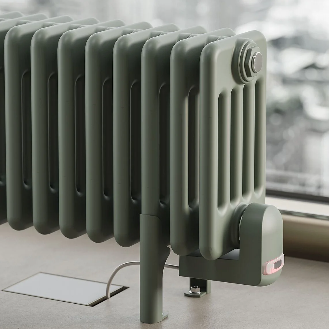 Irsap Tesi Electric Steel radiator 399x960 mm Agave