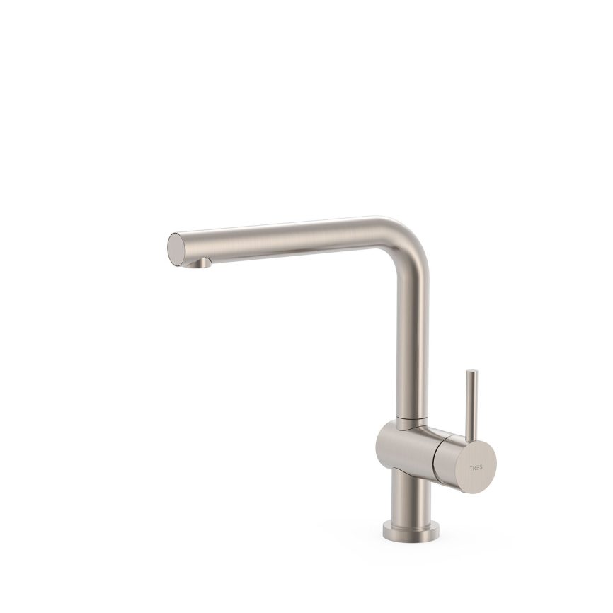 Tres Griferia Single-lever kitchen mixer steel
