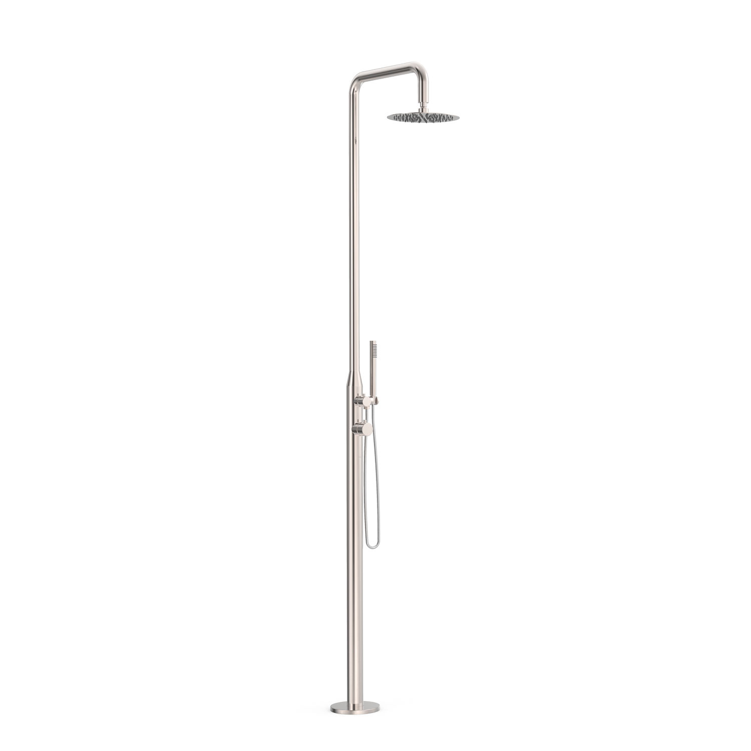 Tres Griferia Outdoor steel shower