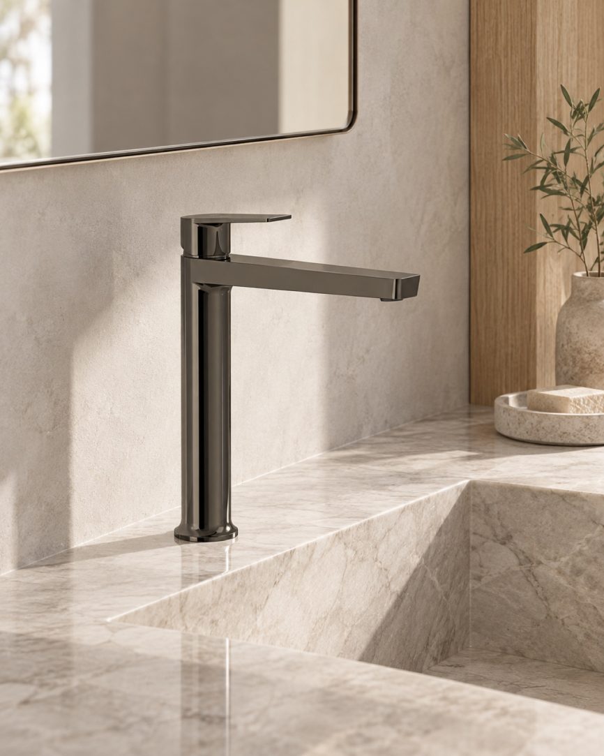 Tres Griferia Project-Tres XL single-lever washbasin mixer metallic black
