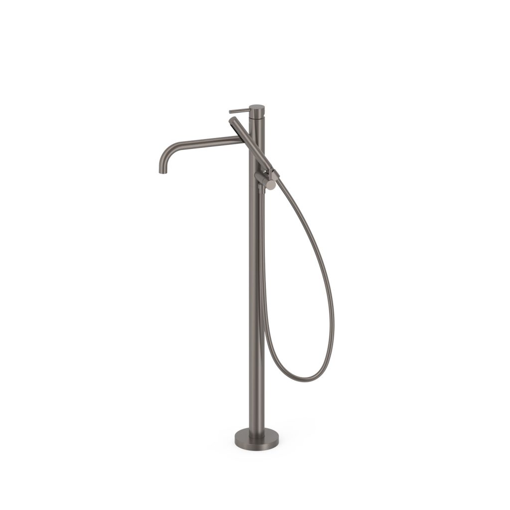 Tres Griferia Study Freestanding bath mixer graphite