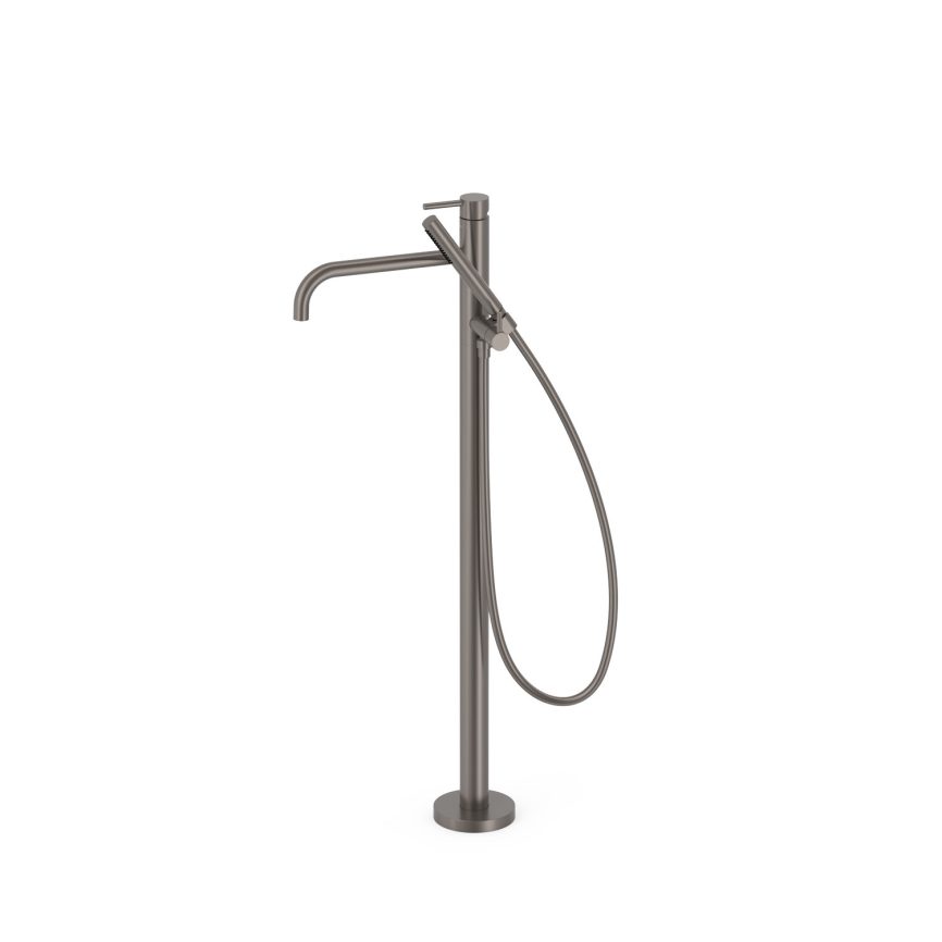 Tres Griferia Study Freestanding bath mixer graphite
