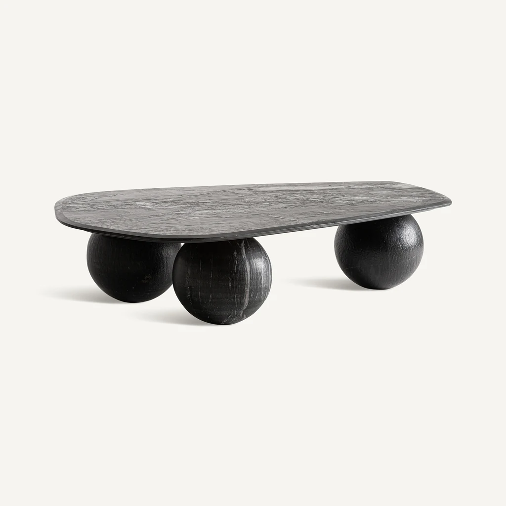 Vical Tiffa Marble black coffee table 154x82x32 cm