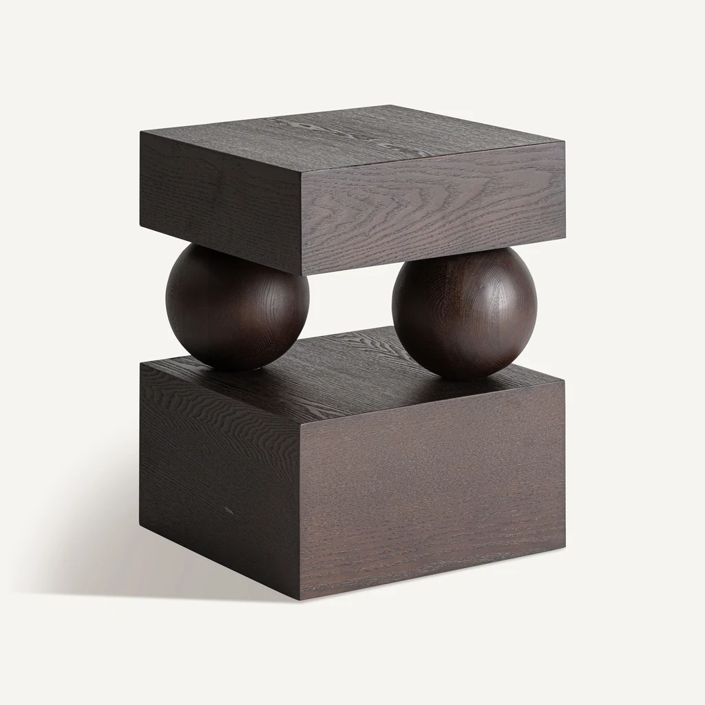 Vical Arriach Ash wood side table 38x38x50 cm