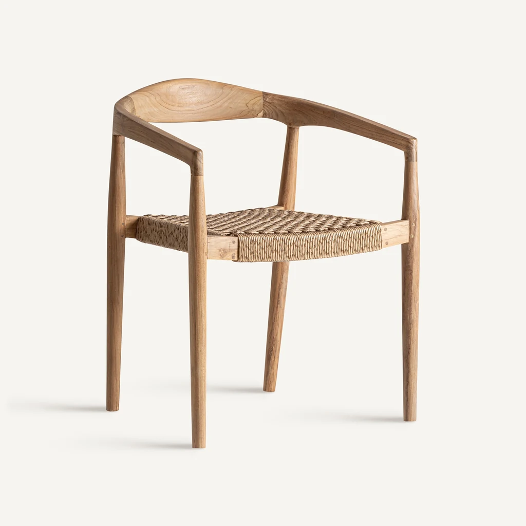 Vical Caen Outdoor teak wood chair 59x53x74 cm