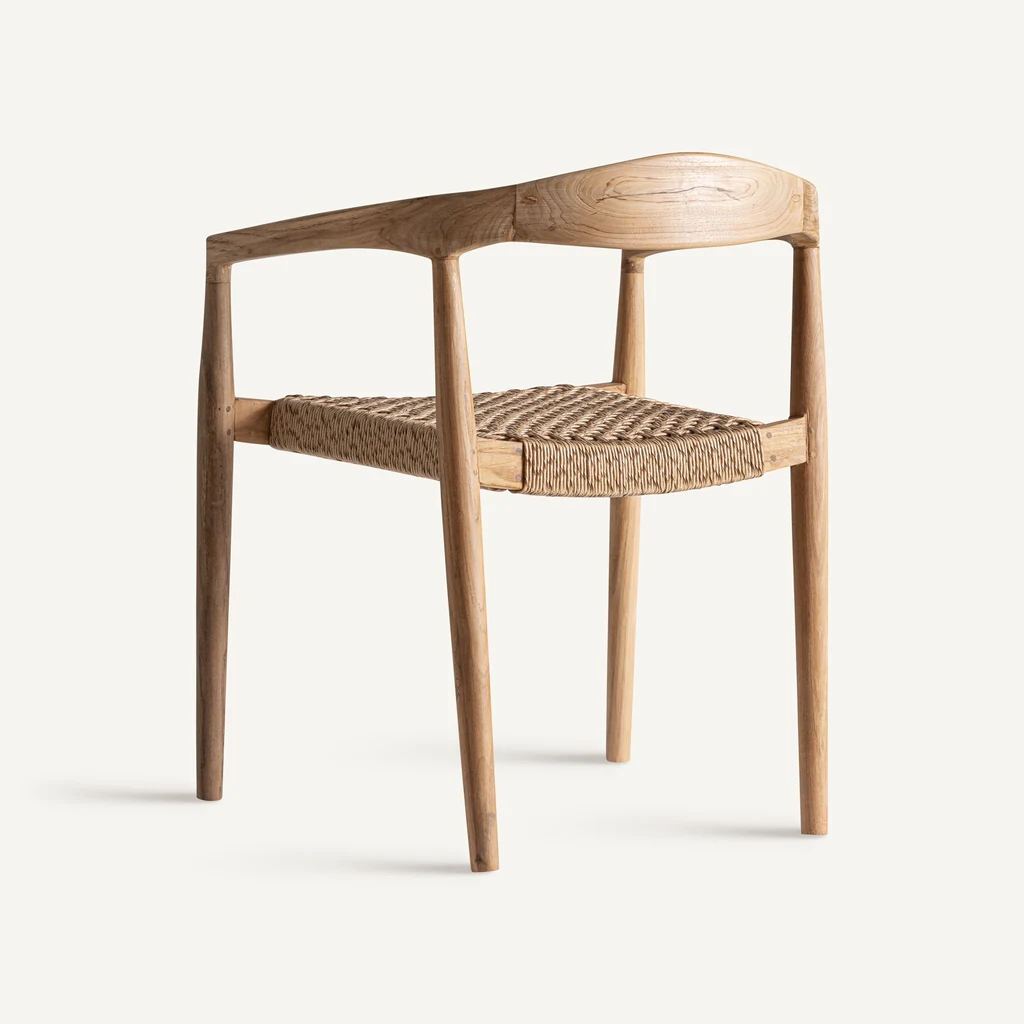 Vical Caen Outdoor teak wood chair 59x53x74 cm
